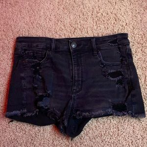 Black American eagle Jean shorts